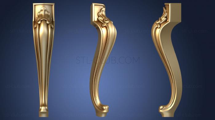 3D model Table leg. Cabriole (STL)